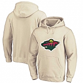 Men's Customized Minnesota Wild Cream All Stitched Pullover Hoodie,baseball caps,new era cap wholesale,wholesale hats